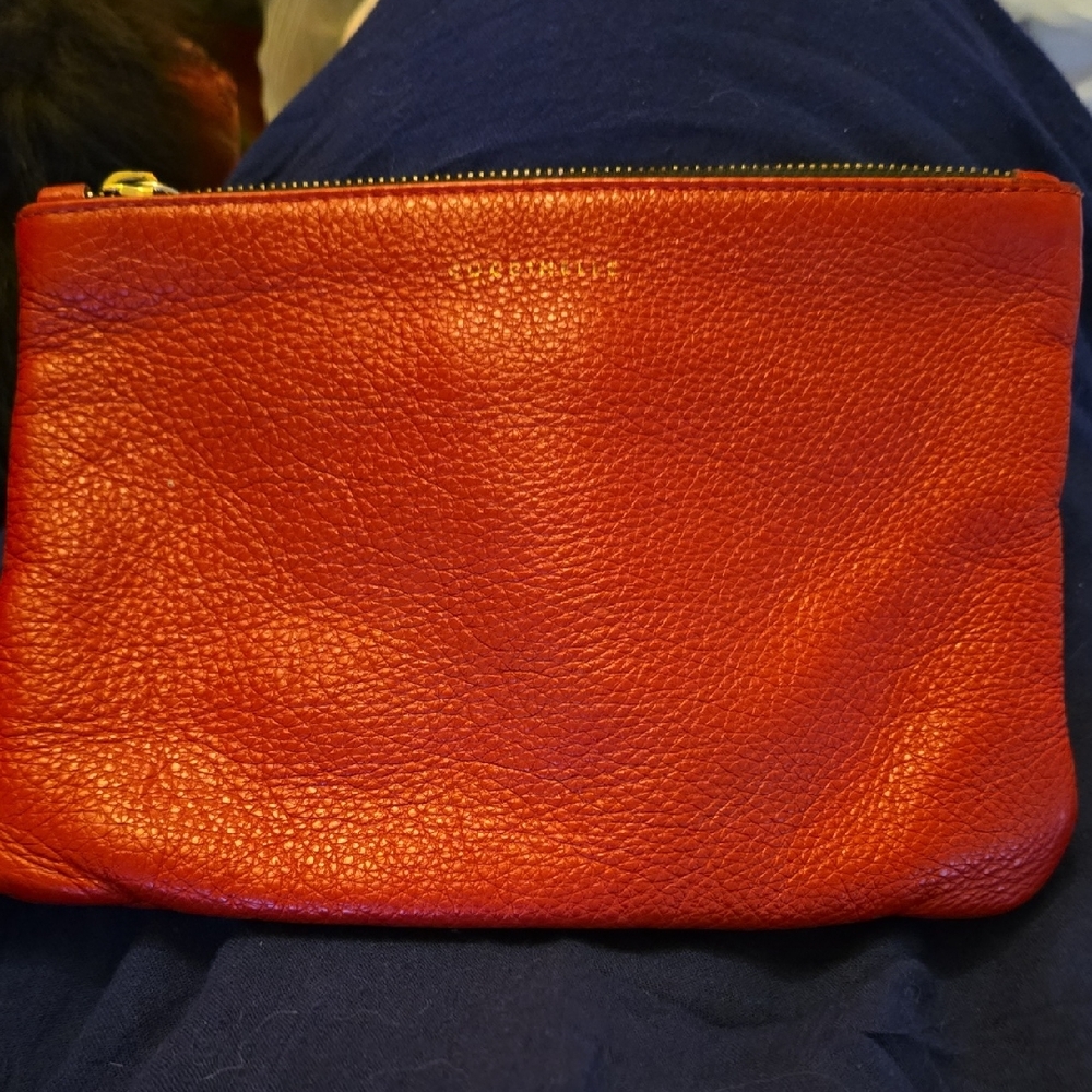 Coccinelle Red Leather Wristlet